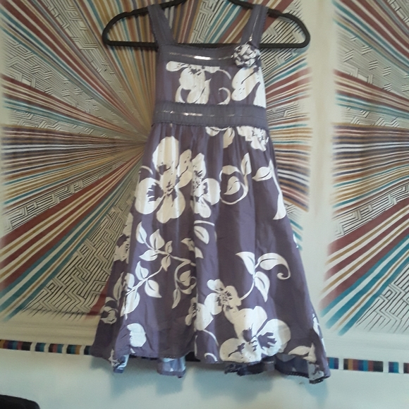 Guess L.A Girls 10-12yrs Purple/White Floral Dress - Picture 4 of 16